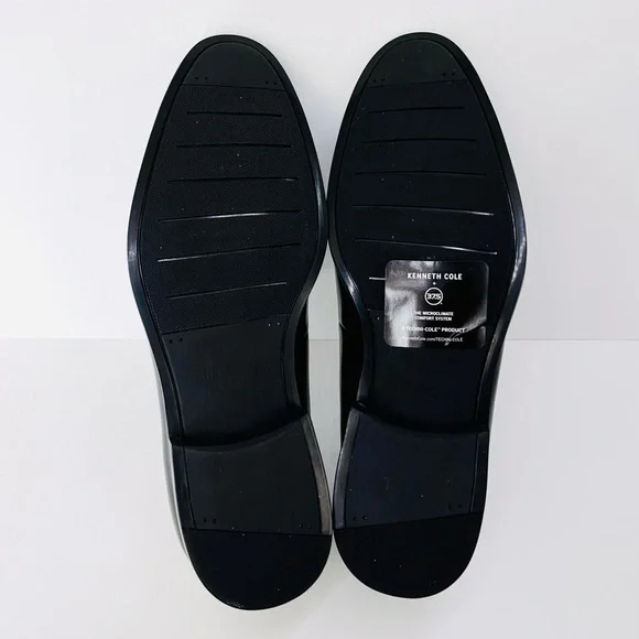 KENNETH COLE NEW YORK — BLACK, BROCK LEATHER SLIP-ON LOAFER, SIZE MENS US 8.5M - Picture 15 of 16